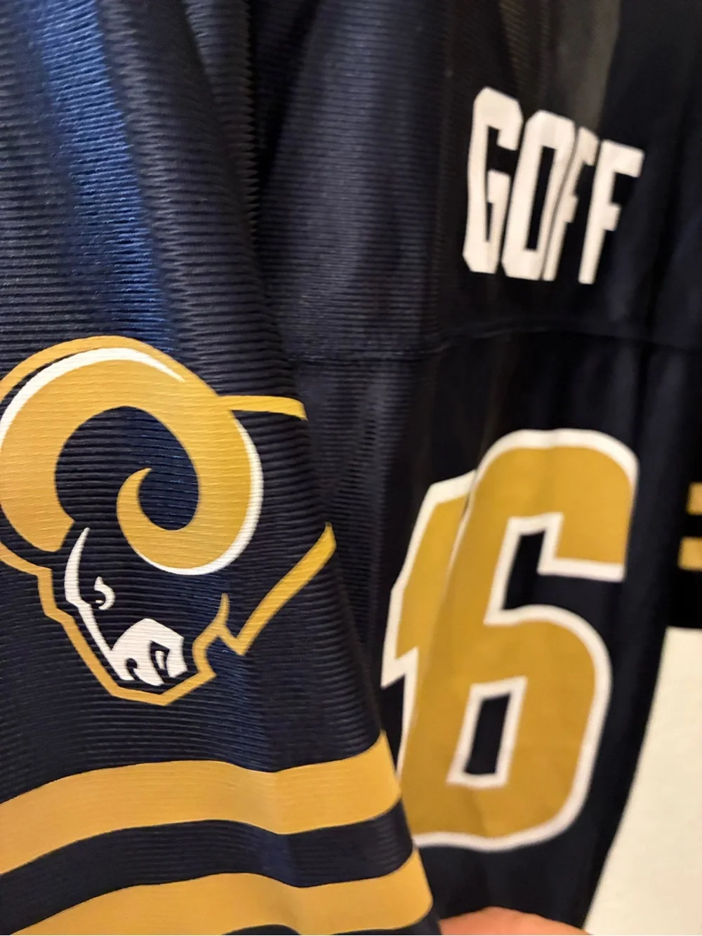 Los Angeles Rams NFL Youth Team Apparel Navy & Gold Football Jersey